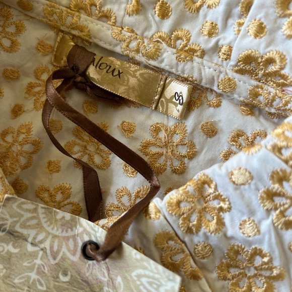 VINTAGE Y2K FLORAL EMBROIDERED TOP - Picture 4 of 4